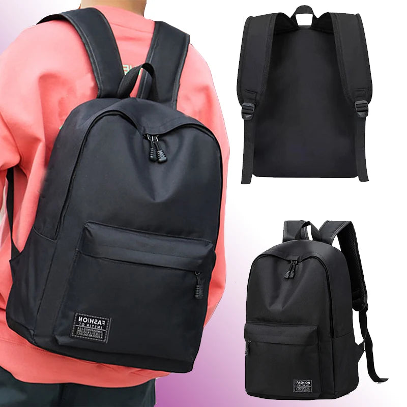 15 Inches Versatile Backpack Trendy Washable Oxford Cloth Computer Bag Black Gray Blue Red School Student Backpack Unisex Red Magic