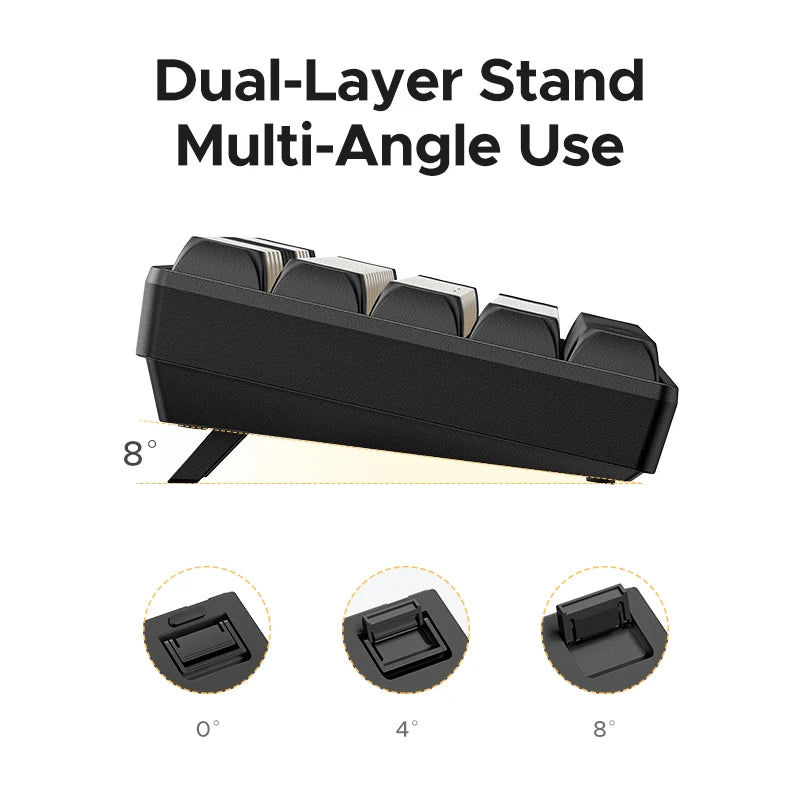 UGREEN Mechanical Keyboard 61 PBT Keycaps Wired Keyboard Russian/EN for Desktop Laptop Windows Mac OS Gaming Setup Lord