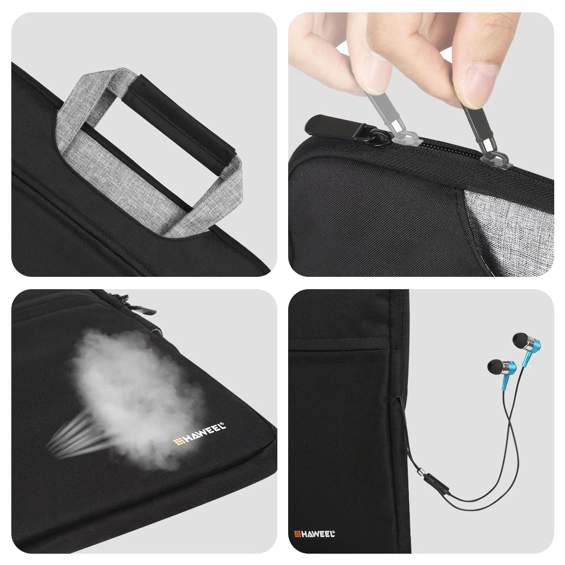 HAWEEL 13.0-14.0 inch/ 14.0-16.0 inch Briefcase Crossbody Laptop Bag For Macbook/ Lenovo/ Thinkpad/ ASUS/ HP & Other Laptop Bag Red Magic