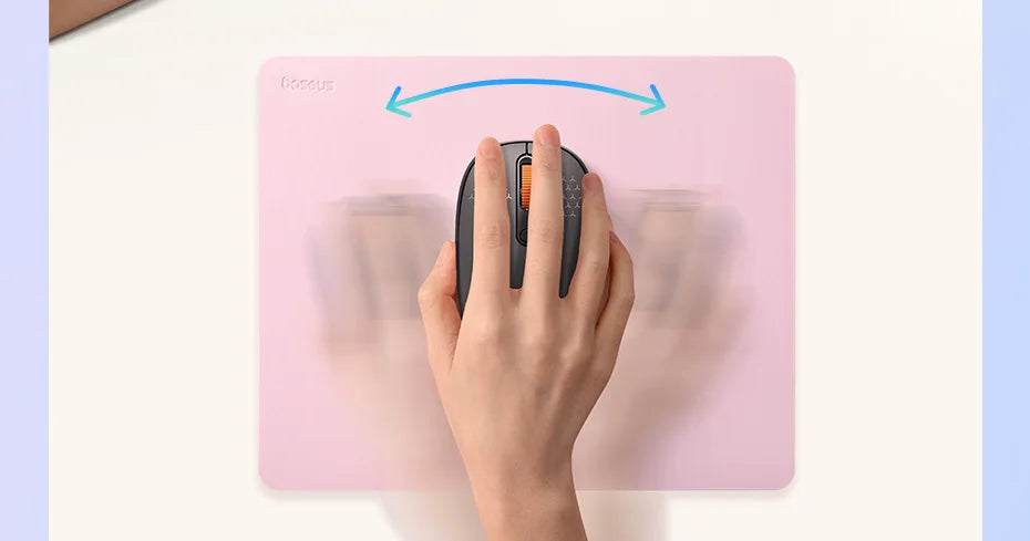 Baseus Simple Color PU Leather Mouse Mat Anti-slip Waterproof 26*21cm Mouse Pad School Supplies Office Accessories Desk Set Red Magic