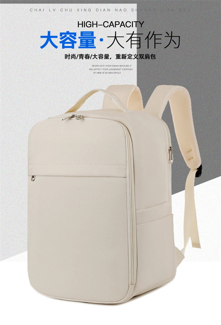 New Casual Backpack, Short-Distance Travel Backpack, Fashionable and Versatile Multi-Compartment Laptop Bag Red Magic