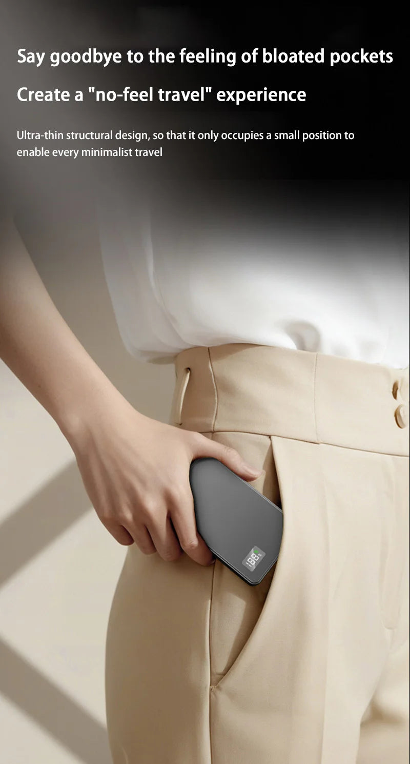 Xiaomi 500000mAh Magnetic Power Bank Portable Wireless PD22.5W Fast Charging External Battery for Magsafe For iPhone Samsung Red Magic