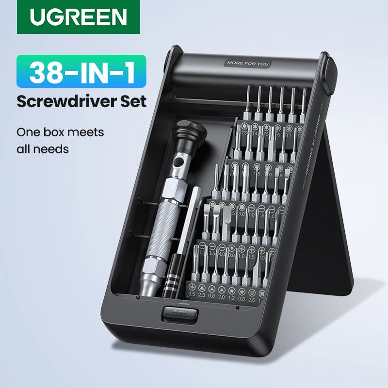 UGREEN 38-in-1 Screwdrivers Precision Screwdriver Set for Phone Computer Watch Laptop Glasses PC Multifunction Disassembly Tool Setup Lord