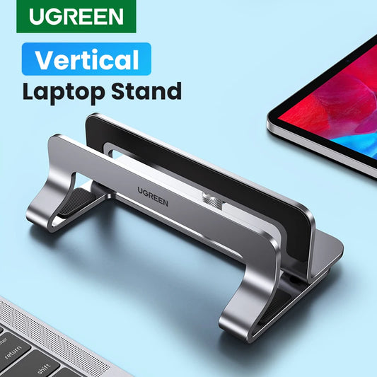 UGREEN Vertical Laptop Stand Holder For MacBook Air Pro Aluminum Foldable Notebook Stand Laptop Support MacBook Pro Tablet Stand Red Magic