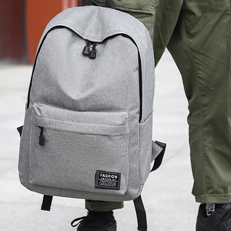 15 Inches Versatile Backpack Trendy Washable Oxford Cloth Computer Bag Black Gray Blue Red School Student Backpack Unisex Red Magic