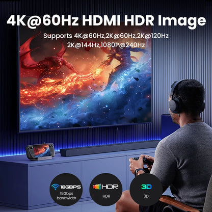 UGREEN Steam Deck Dock 4K60Hz 9 Ports RJ45 PD100W USB C HUB Compatible with Steam Deck ROG Ally LEGION Go iPhone 15 Pro/Pro Max Setup Lord