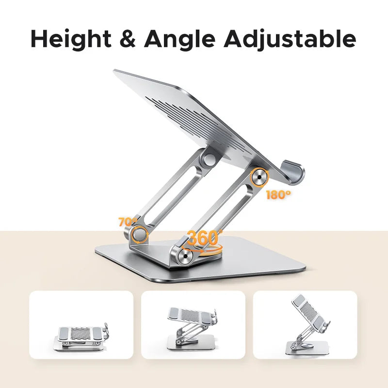UGREEN Tablet Phone Stand 360°Rotatable Aluminum iPad Stand For iPad Pro iPhone Xiaomi Tablet Support Laptop Stand Tablet Holder Setup Lord