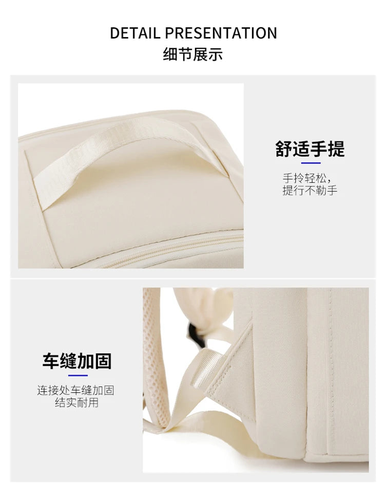 New Casual Backpack, Short-Distance Travel Backpack, Fashionable and Versatile Multi-Compartment Laptop Bag Red Magic