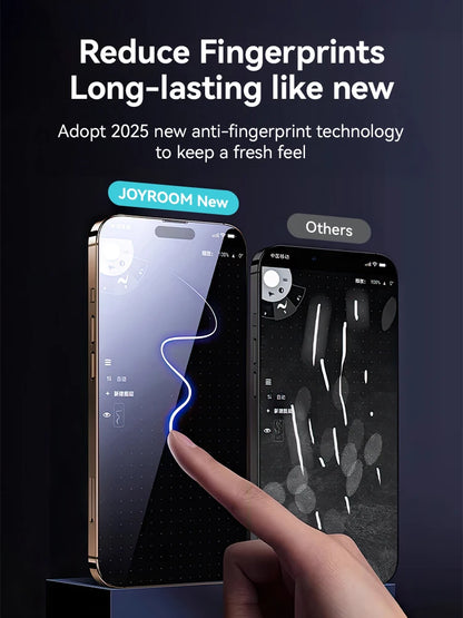 Joyroom 1/2PCS For iPhone 17 Pro Max Anti-Spy Glass Privacy Screen Protector Glass For iPhone 17 Pro 17 Air Tempered Glass Film Red Magic