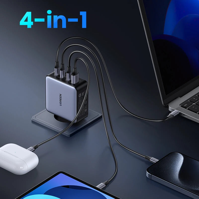 UGREEN 160W GaN Charger PD3.1 Type C For Macbook Pro Laptop USB Fast Charger QC4.0 3.0 Quick Charge For iPhone 17 Xiaomi Tablet Setup Lord