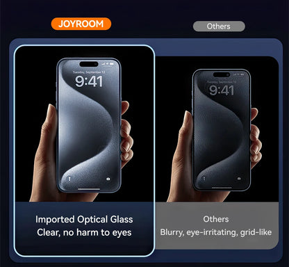 Joyroom 1/2PCS For iPhone 17 Pro Max Anti-Spy Glass Privacy Screen Protector Glass For iPhone 17 Pro 17 Air Tempered Glass Film Red Magic