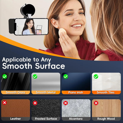 Upgraded Aluminum Alloy Vacuum Magnetic Car Phone Holder with 360° Rotation & Foldable Design Strong Magnetic Absorption Setup Lord