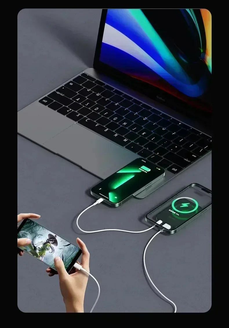 200000mAh ultra-large capacity  Fast Charging Xiaomi Magnetic Wireless Power Bank 22.5w Portable Type C Mini Power Bank For Ipho Red Magic