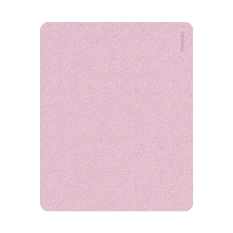 Baseus Simple Color PU Leather Mouse Mat Anti-slip Waterproof 26*21cm Mouse Pad School Supplies Office Accessories Desk Set Red Magic