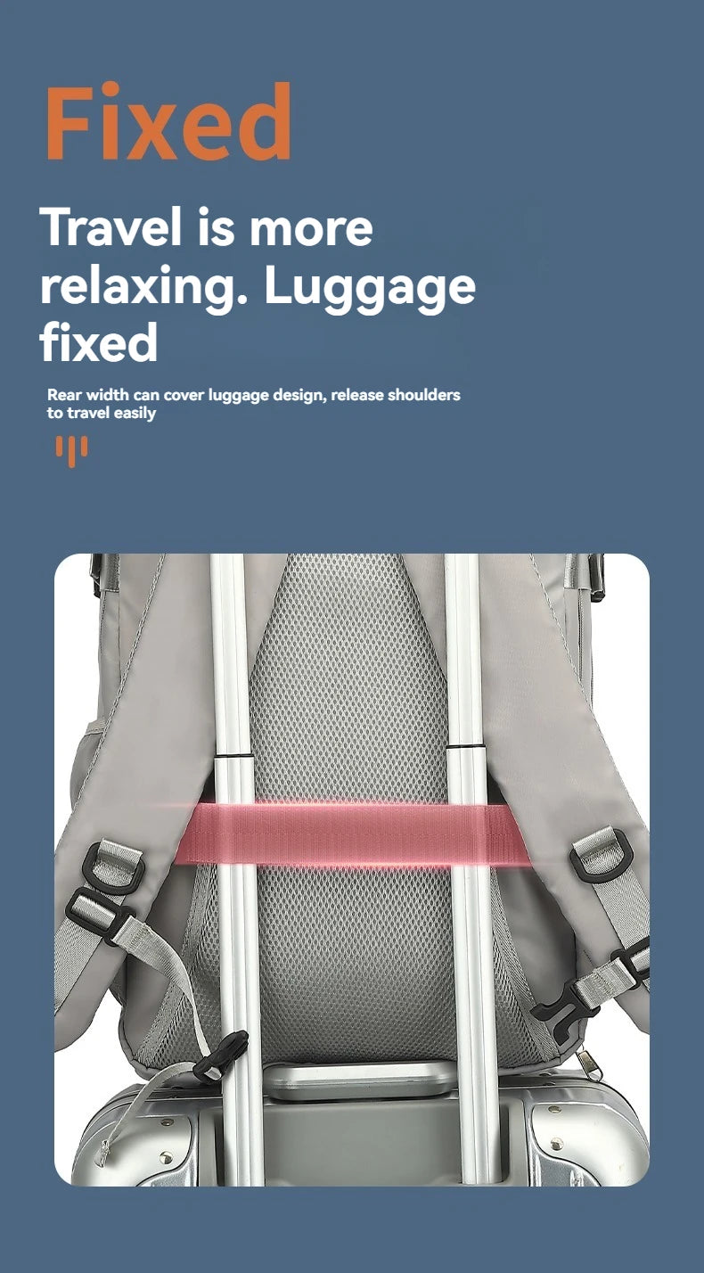 Lumin Backpack 42x18x29 Cabin Bag Travel Backpack for Men Women Hand Luggage Leisure Laptop Backpack mochila para viaje cabina Red Magic