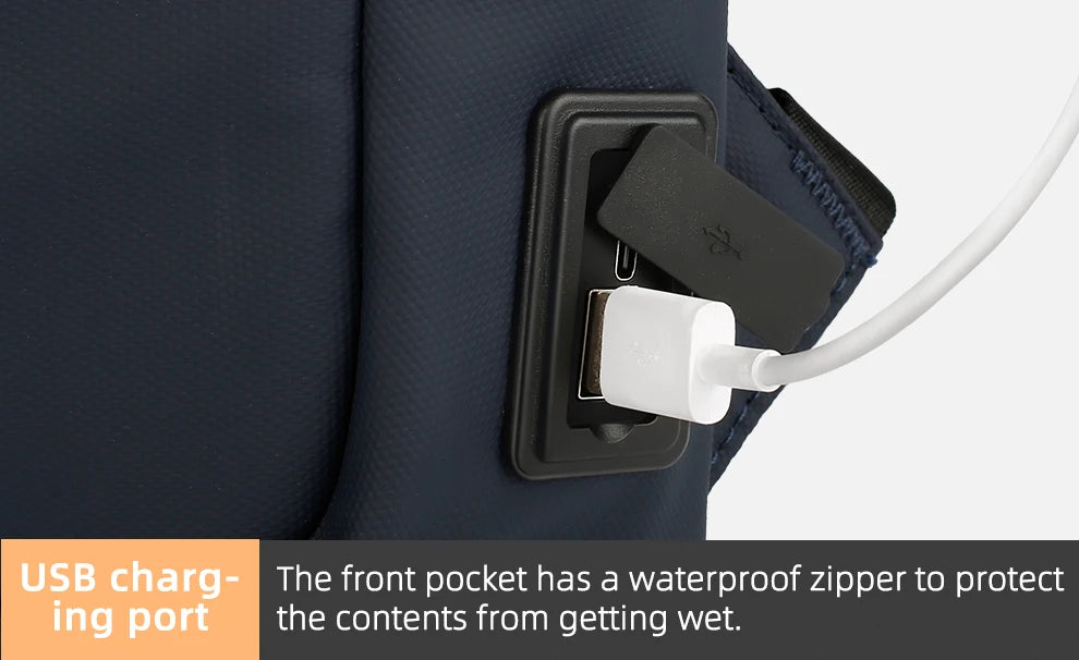 HK Slim Backpack For Men 15.6 Inch Laptop Bags Waterproof Minimalist Business Backpack With USB Charging Casual Travel Work Bag Red Magic