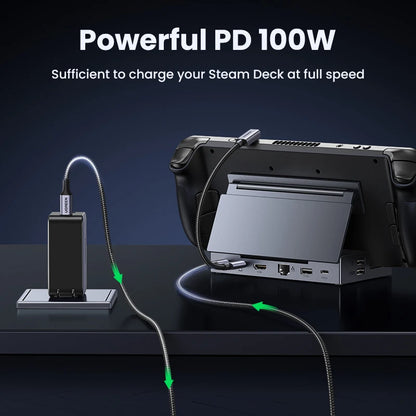 UGREEN Steam Deck Dock 4K60Hz 9 Ports RJ45 PD100W USB C HUB Compatible with Steam Deck ROG Ally LEGION Go iPhone 15 Pro/Pro Max Setup Lord