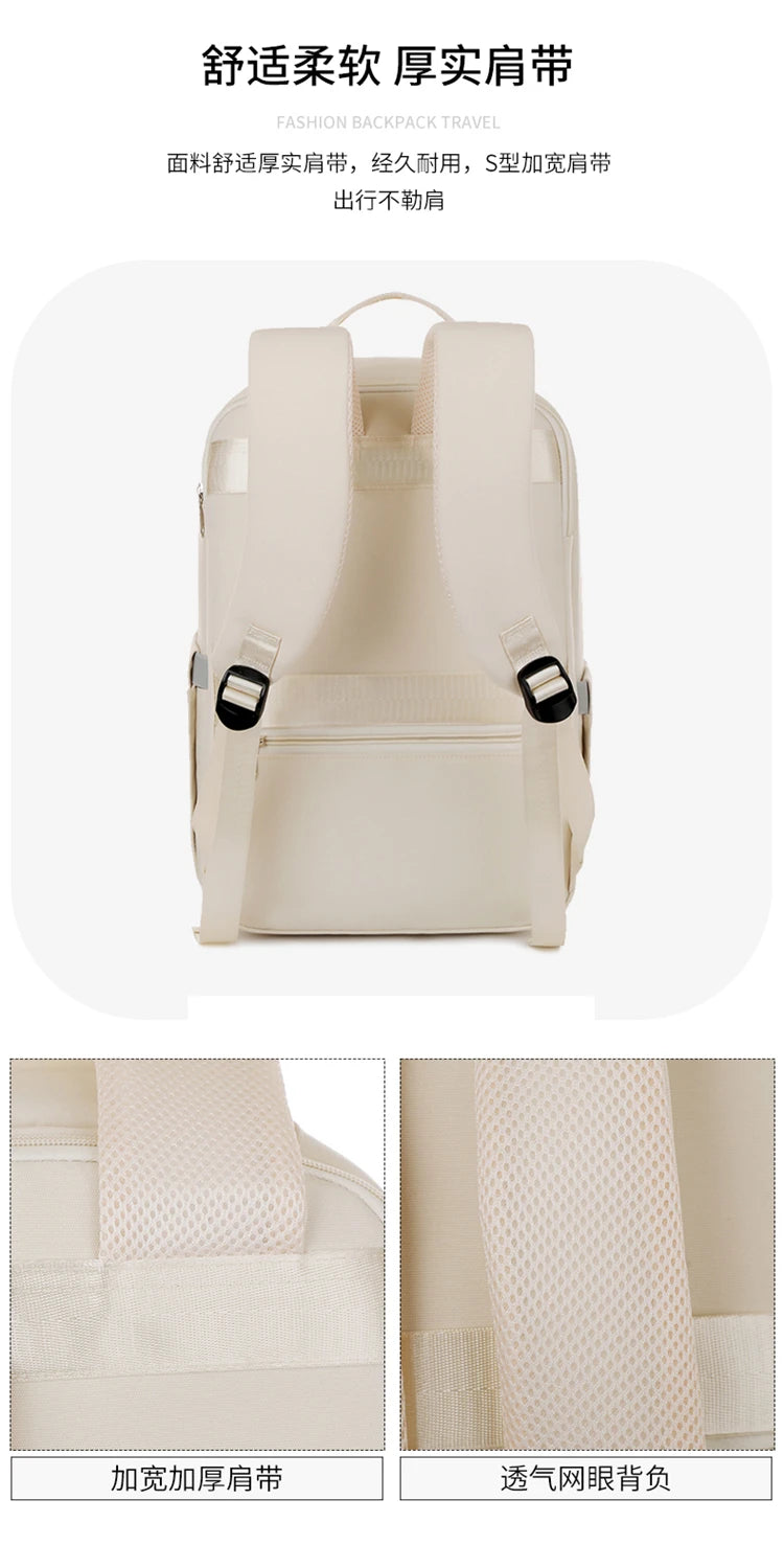 New Casual Backpack, Short-Distance Travel Backpack, Fashionable and Versatile Multi-Compartment Laptop Bag Red Magic