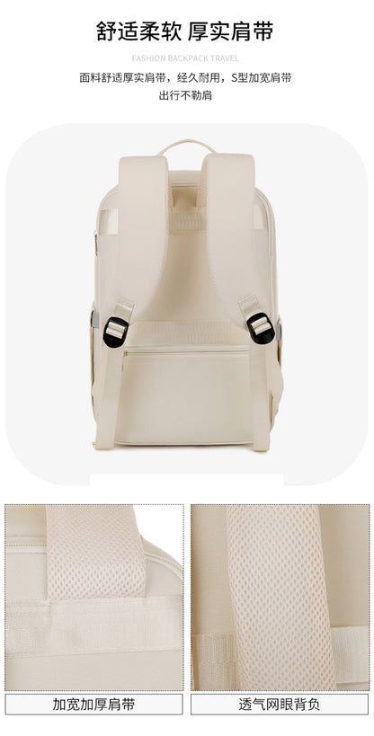 New Casual Backpack, Short-Distance Travel Backpack, Fashionable and Versatile Multi-Compartment Laptop Bag Red Magic