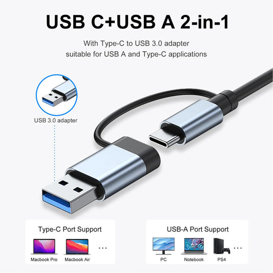 USB C Hub USB Hub 3.0 Red Magic
