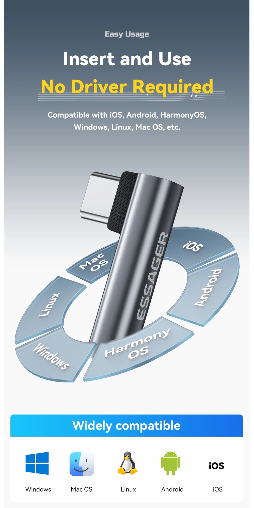 Essager L-shape Type-C to 3.5mm Jack Audio Adapter for iPhone 16 15 Samsung Lightning to 3.5mm Headphone Adapter for iPhone14 13 Red Magic