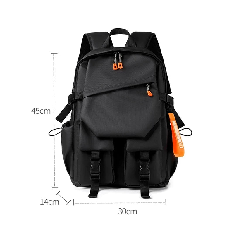Luxury Men's Backpack High Quality 15.6 Laptop Backpack High-capacity Waterproof Travel Bag Fashion School Backpacks for Men Red Magic