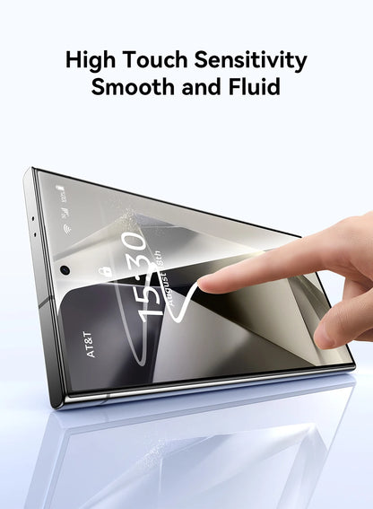 Joyroom for Samsung S25 Ultra HD Glass Screen Protector for Galaxy S24 Ultra S24 S25 S24+ S25+ Full Cover 9H HD Tempered Glass Red Magic