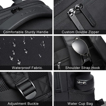 Travel Laptop Backpack Fits 15.6 Inch Laptop for Men and Women Waterproof with Side Mesh Pocket USB Charging Port Red Magic