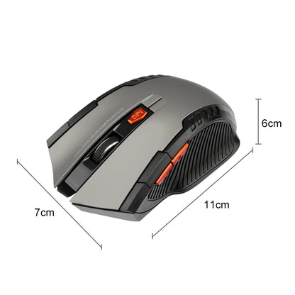 2.4G Wireless Mouse 1600DPI Optical Mouse Gamer for Computer 6 Buttons Wireless Mice with USB Receiver for PC Laptop Accessories Red Magic