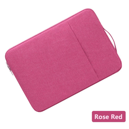 Portable Laptop Sleeve Bag Soft Cover 11 12 13 14 15 15.6 16 Inch for Macbook Huawei Xiaomi HP Dell Lenovo Laptop Sleeve Handbag Red Magic