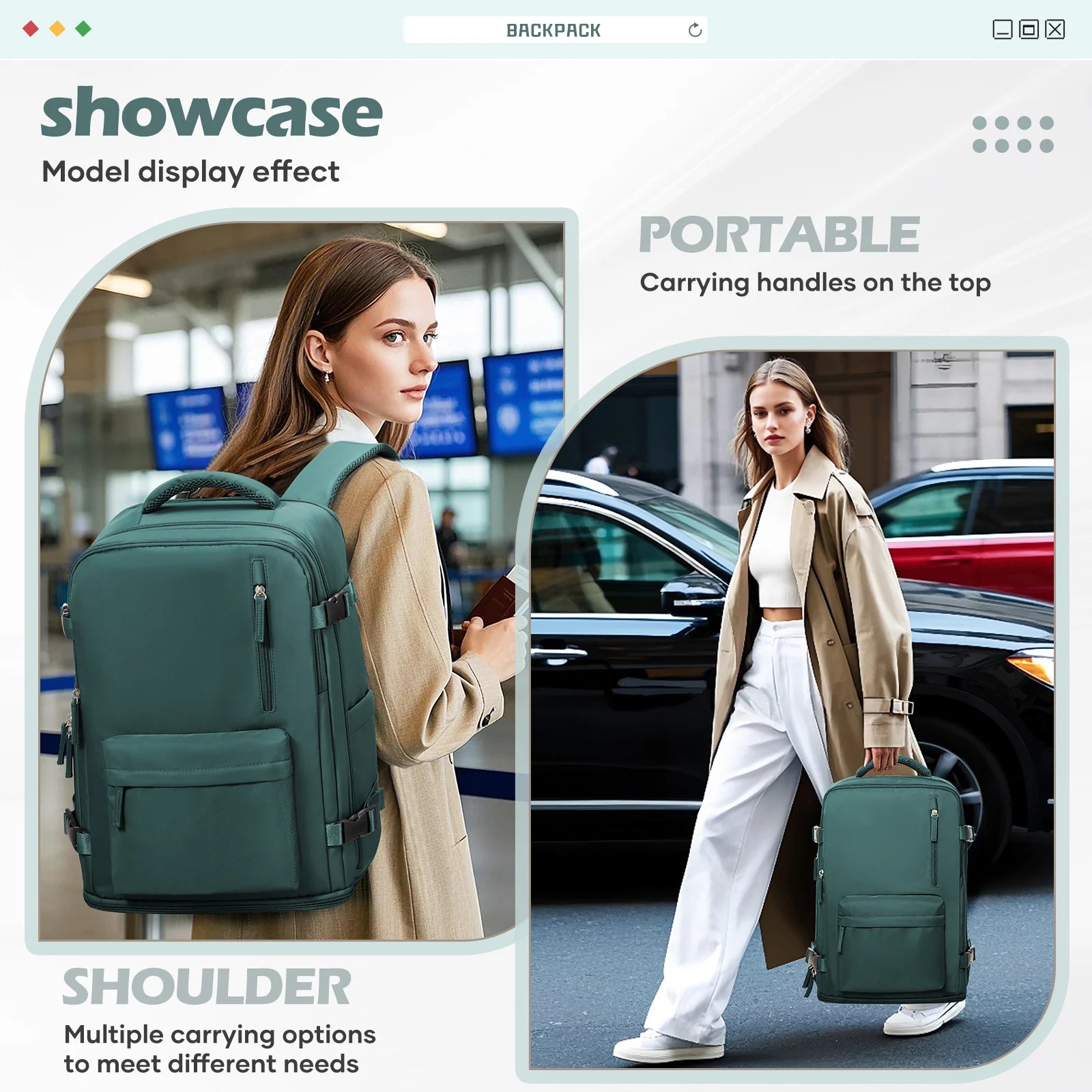 Backpack 40x30x20 Airplane, Ryanair Cabin Hand Luggage Backpack, Easyjet Laptop Backpack for Aeroplane Travel, School Backpack Red Magic