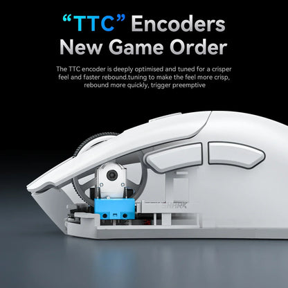 Attack Shark 18000DPI Wireless Mouse, 1000Hz,PAW3311,Bluetooth Tri-mode Connection, R1 Macro Gaming Mouse Red Magic