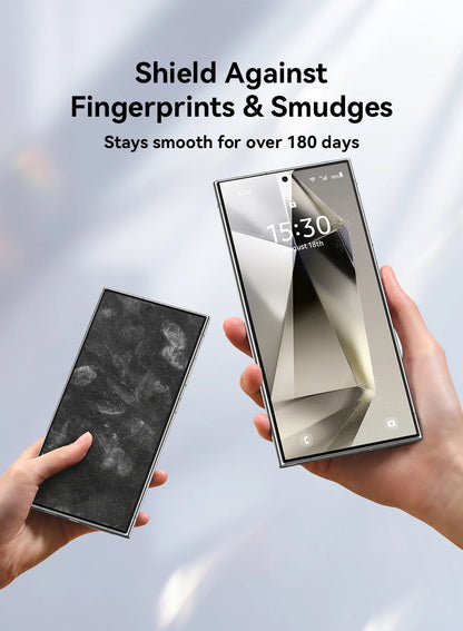 Joyroom for Samsung S25 Ultra HD Glass Screen Protector for Galaxy S24 Ultra S24 S25 S24+ S25+ Full Cover 9H HD Tempered Glass Red Magic