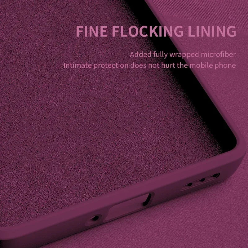 Official Phone Case For IPhone 17 Air 16 15 14 13 11 12 17 Pro Max Plus Silicone Solid Color Fall and Collision Protection Cover Red Magic