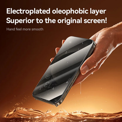 Joyroom 1/2Pcs 20°Anti-spy Glass For iPhone 16 15 Pro Max Glass For iPhone 16 15 14 13 12 11 Pro Max Privacy Screen Protector Red Magic