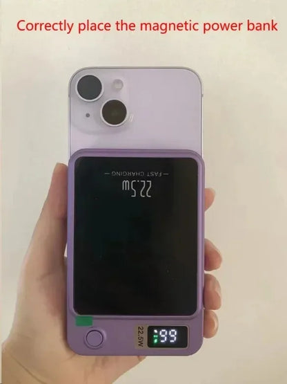 200000mAh ultra-large capacity  Fast Charging Xiaomi Magnetic Wireless Power Bank 22.5w Portable Type C Mini Power Bank For Ipho Red Magic